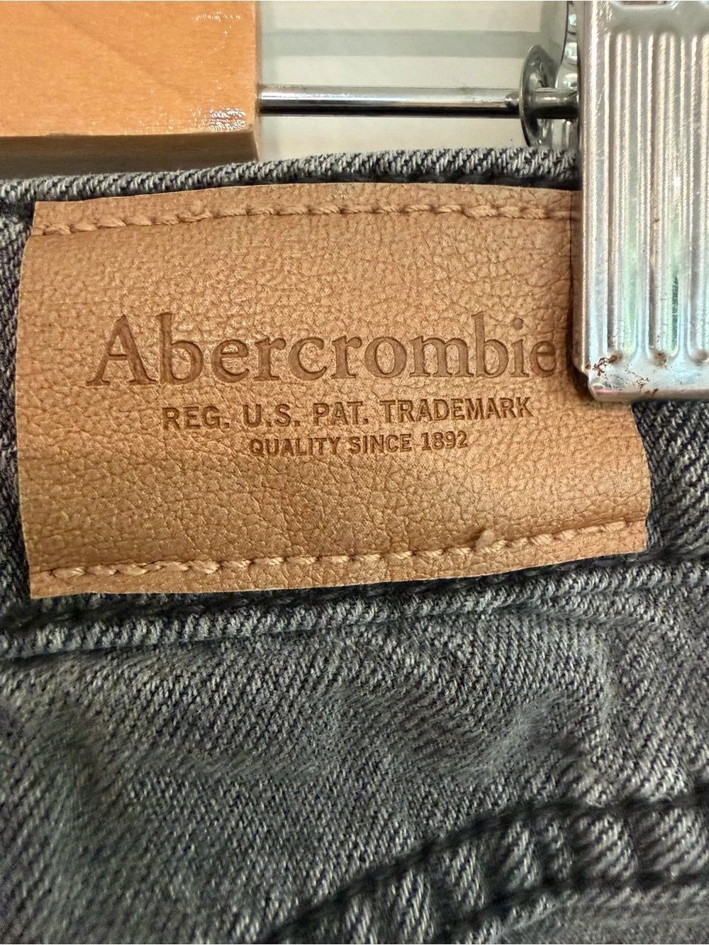 Abercrombie Kids High Rise Ultra Wide Leg Jeans 15/16 Gray Bow Pearl